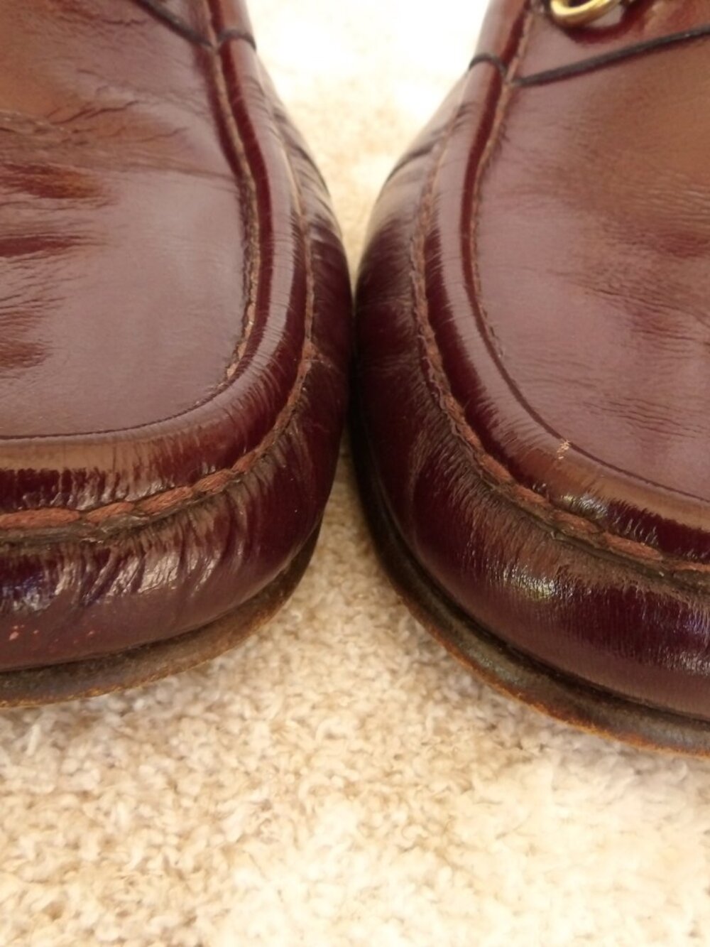 Vintage Gucci Mens Horsebit Loafers | Burgundy | Size UK 43 (US 10) - Picture 8 of 8